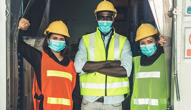 Workers with Masks