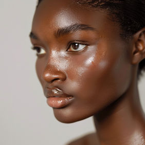 Woman with radiant skin, suggesting face oil glow