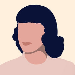 Minimalistisches Frauenporträt