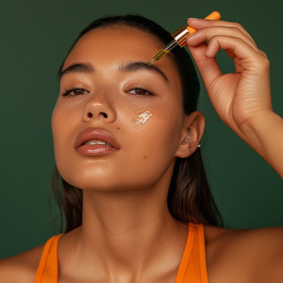 Skincare Serum Application