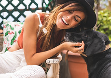 Woman and Dog