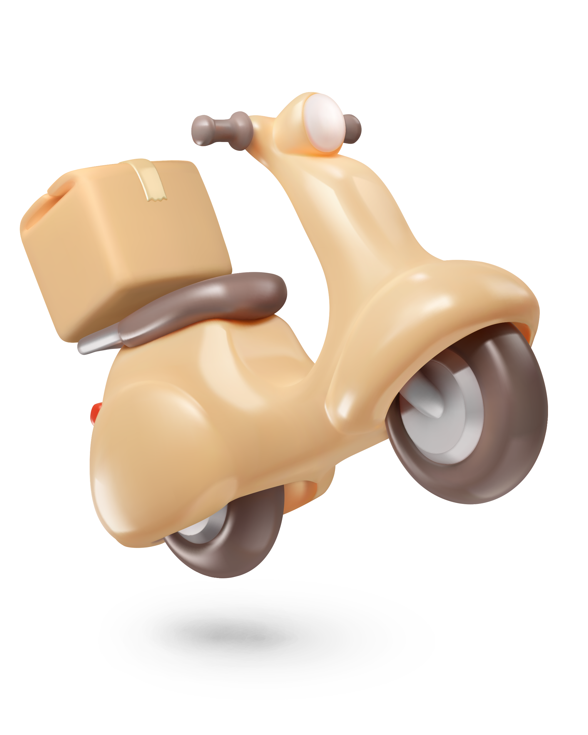 Delivery Scooter Illustration