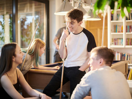 Youth discussing issues related to them.