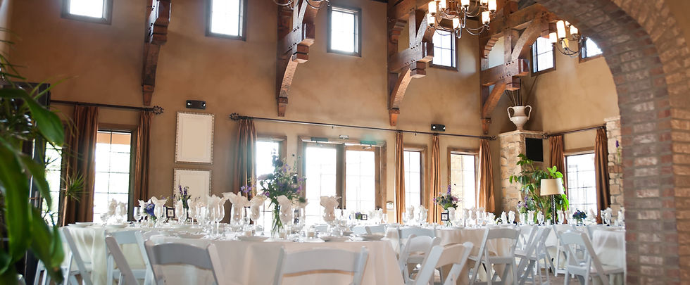 Elegant event dining setup