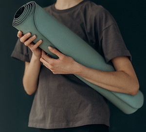 Holding Yoga Mat