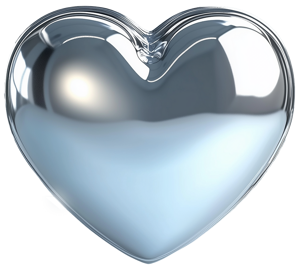 Silver Heart Balloon