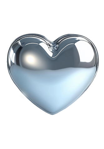 Silver Heart Icon