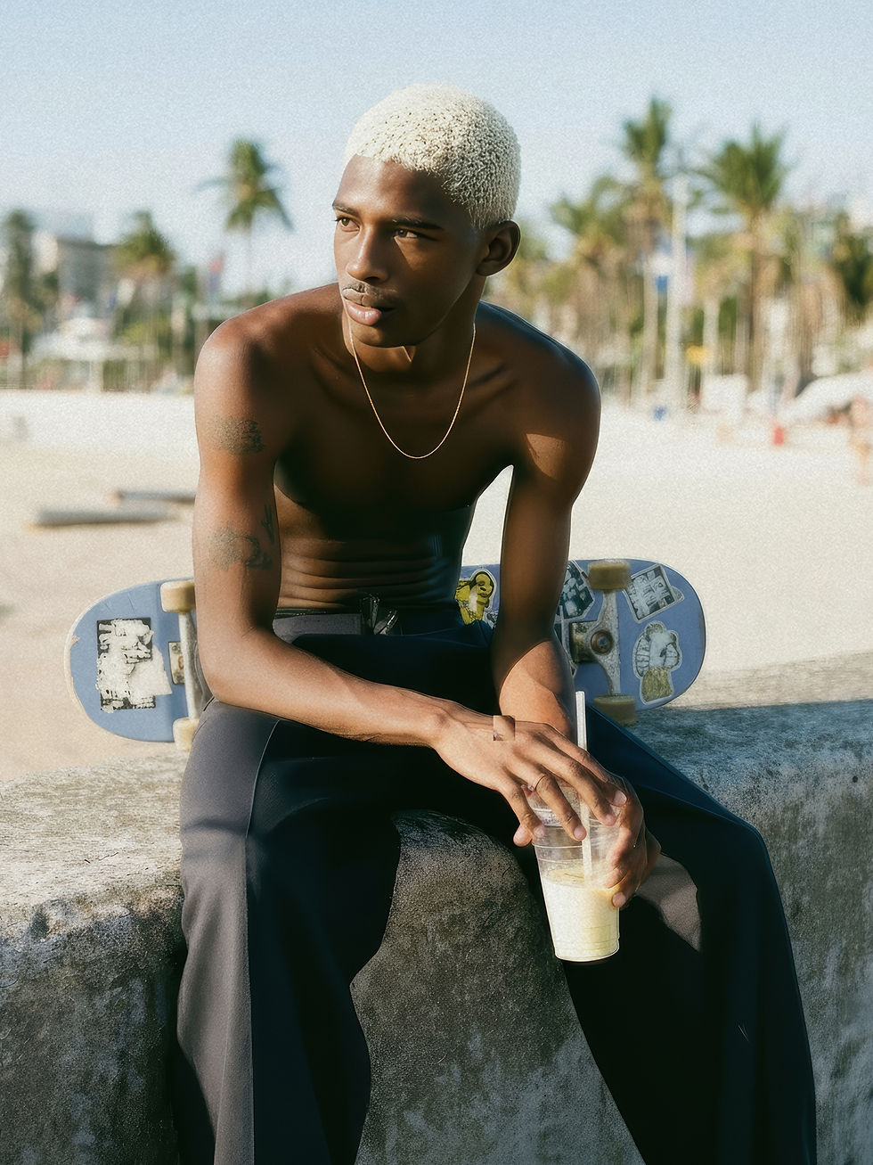 Skater on Beach
