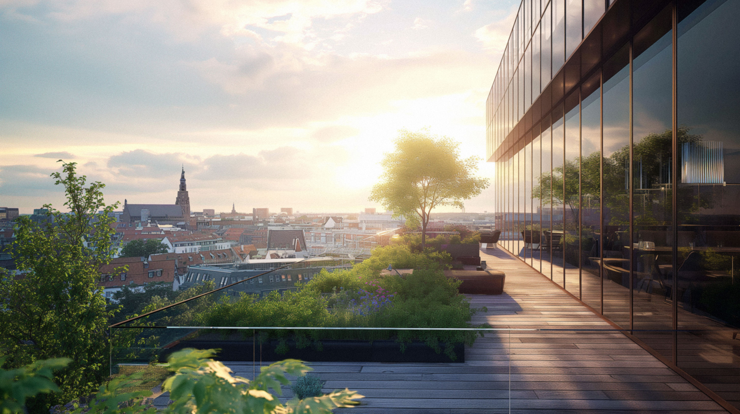 Modern Rooftop Terrace