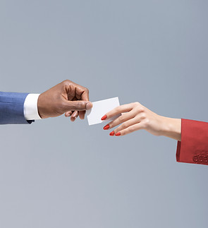 Échange de cartes de visite