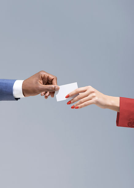 Two People Exchanging Credit Card