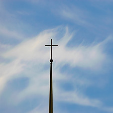Church Steeple with Cross