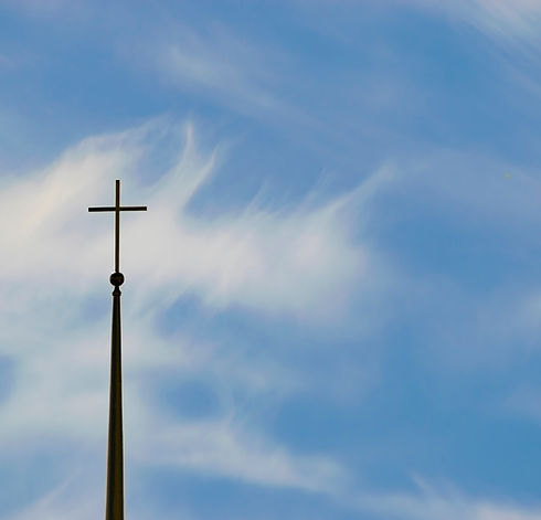 Church Steeple with Cross