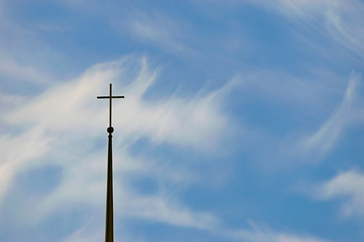 Church Steeple with Cross