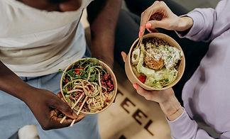 meals sharing with friends