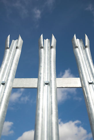 Spiked security fence