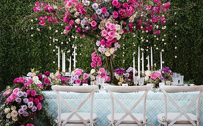 Floral Wedding Table Setup