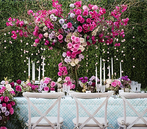 Floral Wedding Table Setup