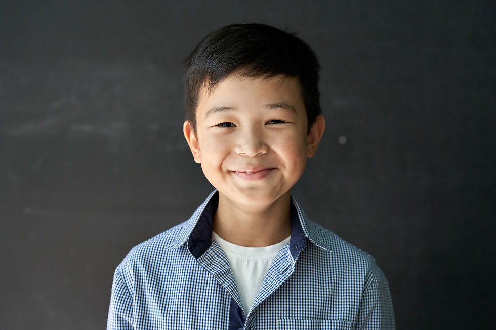 Smiling Asian boy