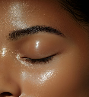 Gros plan sur une peau chatoyante