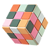 Multicolored 3D cube symbolizing structured, automated follow-up workflows with AI precision.