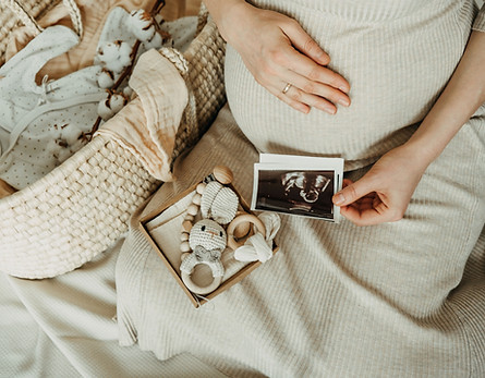 Pregnant Woman with Ultrasound