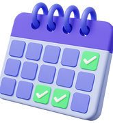 3D Calendar Illustration