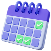 3D Calendar Illustration
