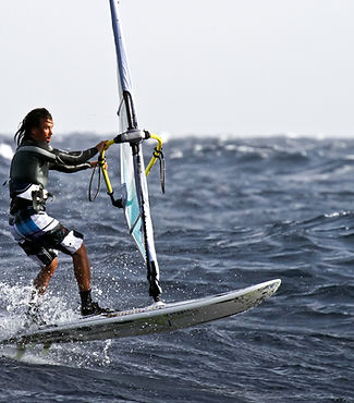 Man Windsurfing