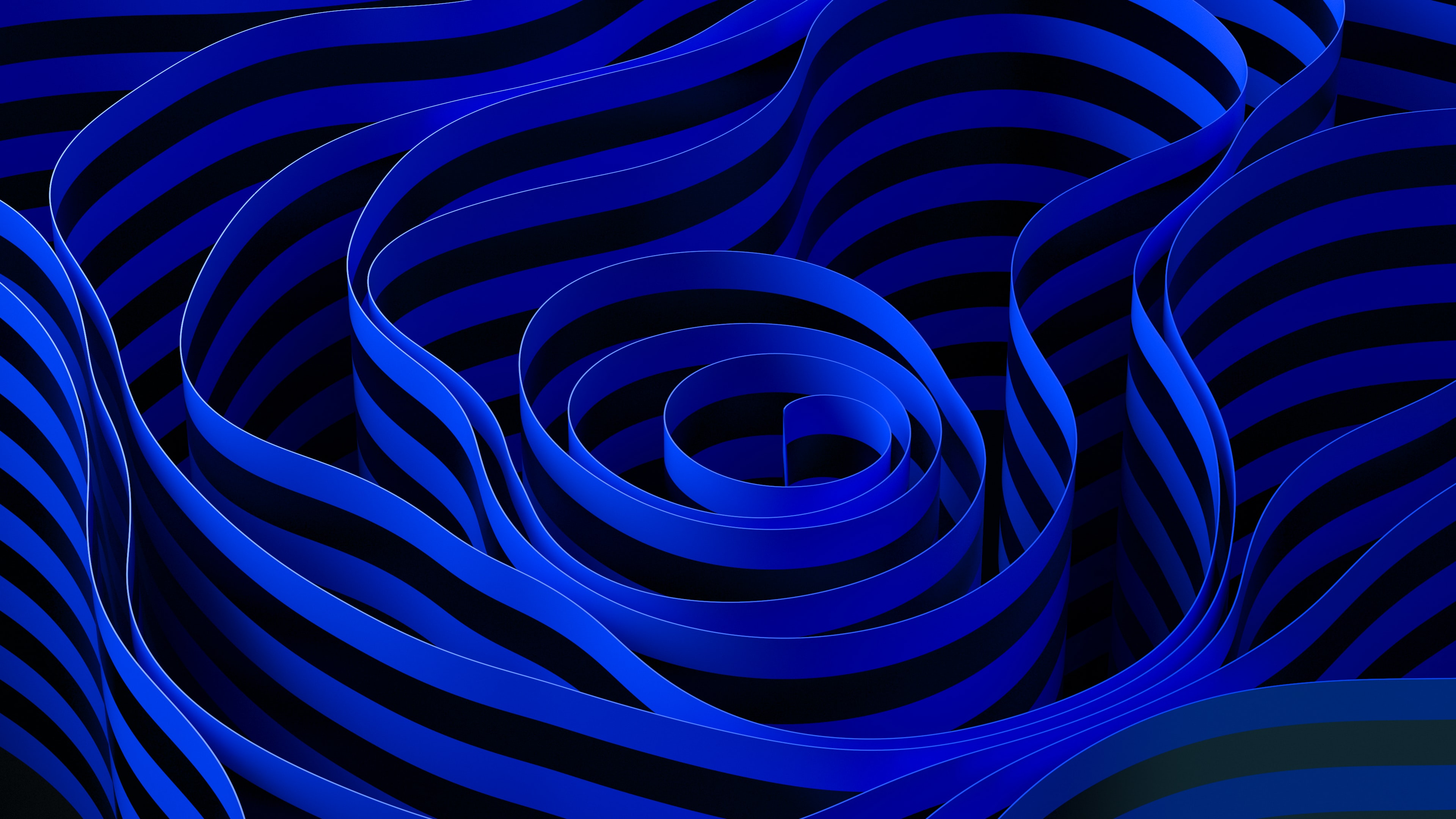 Abstract blue artwork