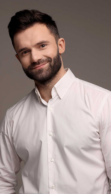 Servizio fotografico di una persona con la barba