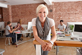 Portrait of woman in creative office