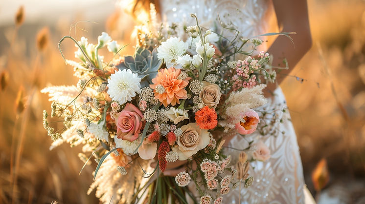 Bride Holding Bouquet