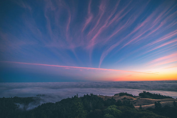 Cielo de atardecer colorido