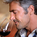 Man Smelling Wine