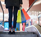 Shopping sur escalator