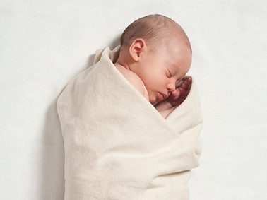 Baby Wrapped in Blanket