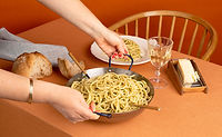 Repas de spaghettis