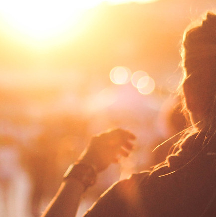 Girl Watching Sunset