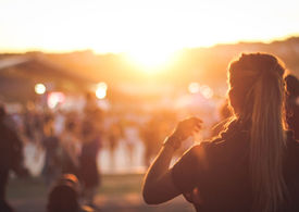 Girl Watching Sunset