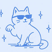 クールなサングラスの猫