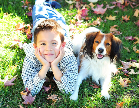 Boy with Dog