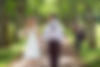 Wedding couple outdoors