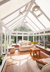 Interior of a new conservatory