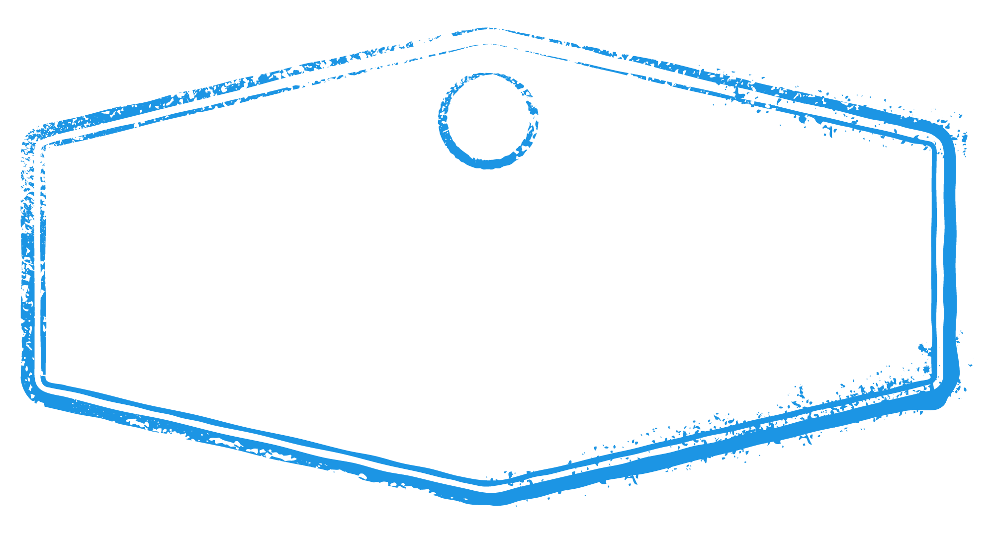 Blue Outline Tag