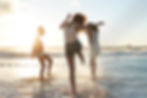 Freunde am Strand