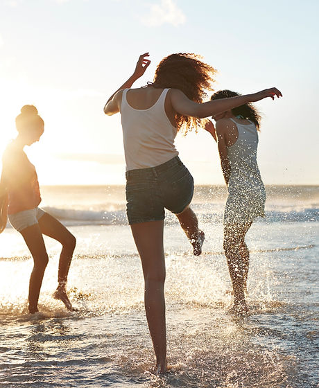 Amigas na praia