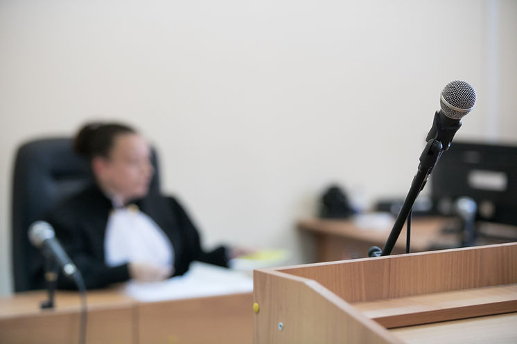 In court