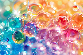 Bunte Seifenblasen