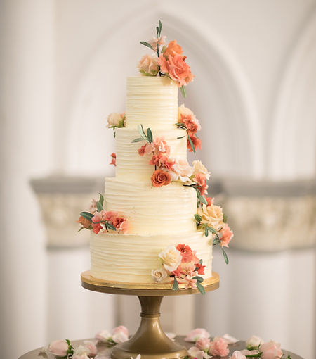 Gâteau de mariage floral